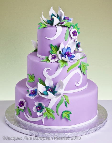 Cake Boss Purple Wedding Flowers