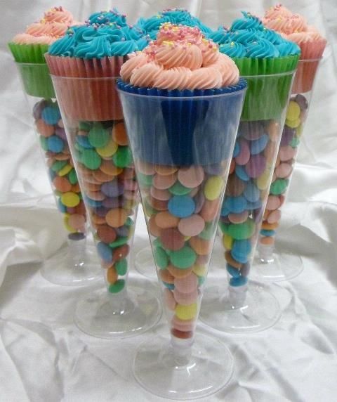 Champagne Glass Cupcakes Champagne Glass Cupcakes