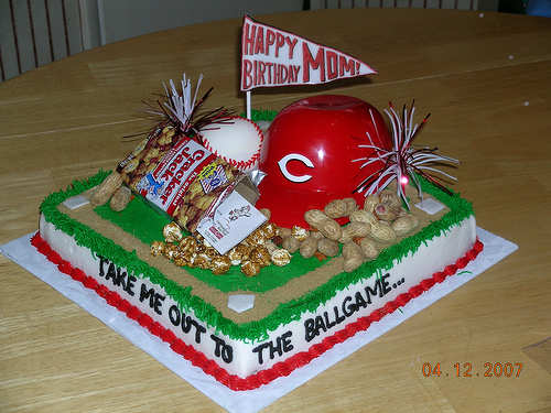 Cincinnati Red Birthday Cake