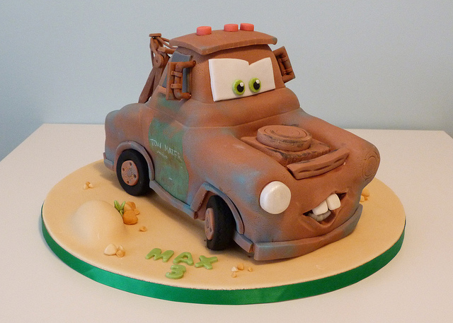Disney Cars Tow Mater Birthday Cake Disney Cars Tow Mater Birthday Cake