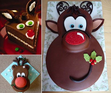 DIY Rudolph the Red Nosed Reindeer Cake DIY Rudolph the Red Nosed Reindeer Cake