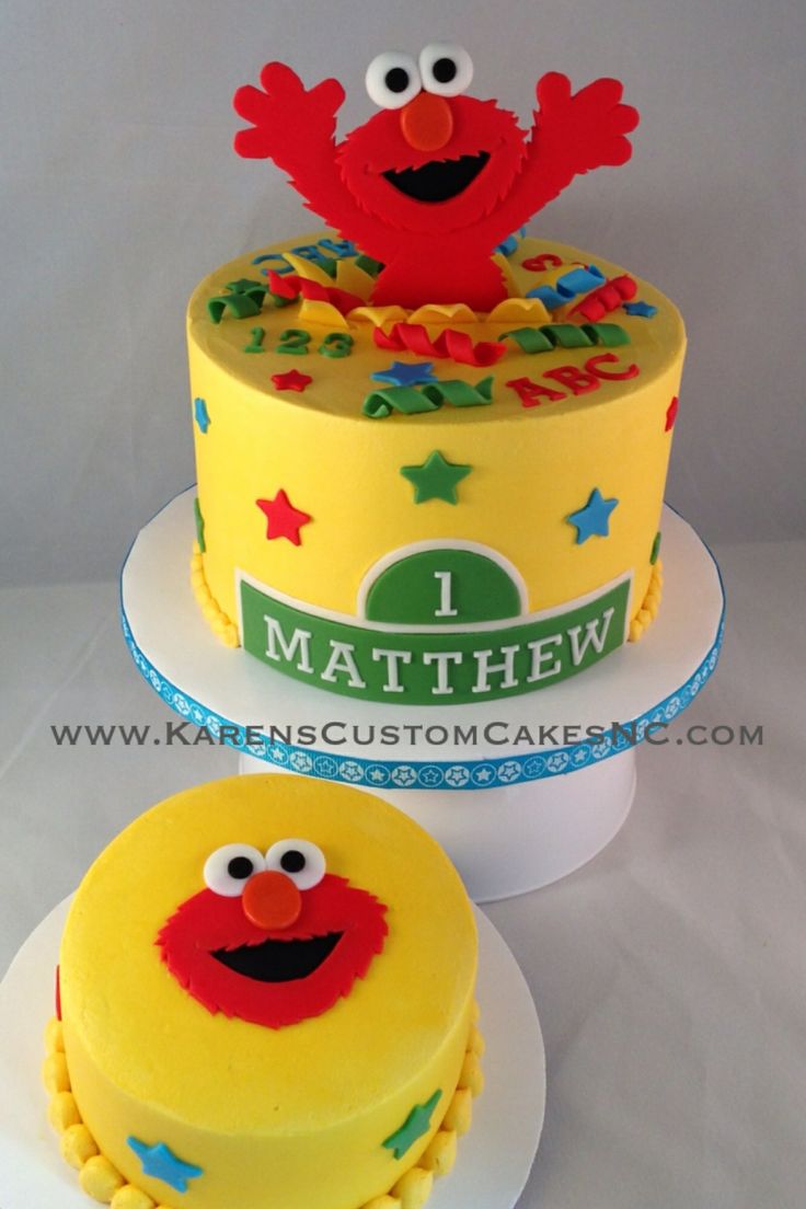 12 Elmo Birthday Cakes With Buttercream Frosting Photo Elmo