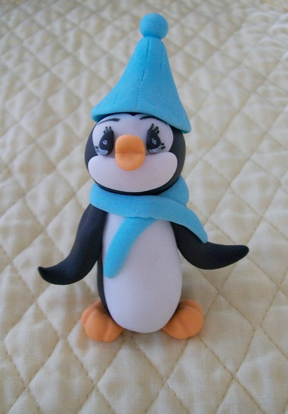 Fondant Penguin Cake Topper Fondant Penguin Cake Topper