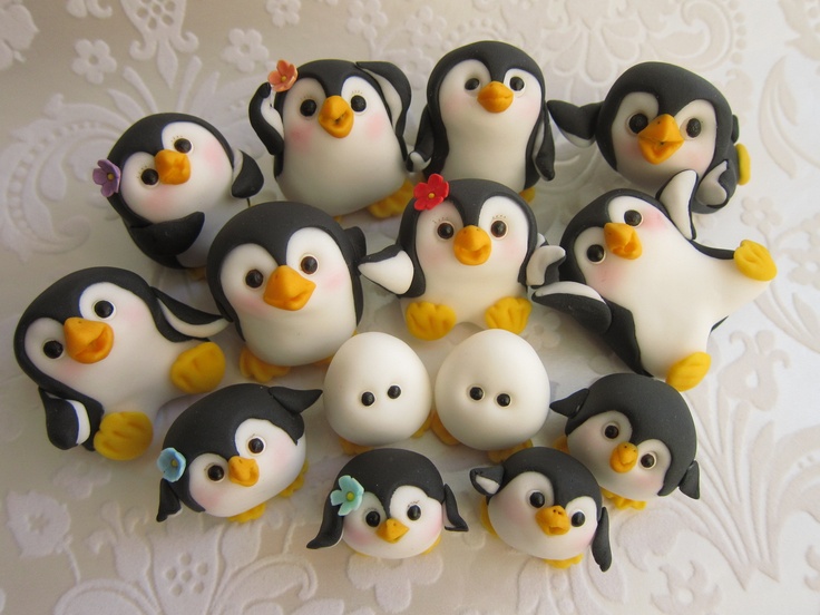 Fondant Penguin Cake Topper Fondant Penguin Cake Topper