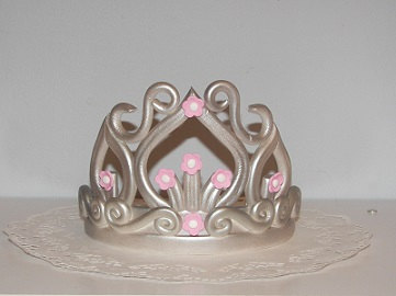 Fondant Princess Crown Cake Topper Fondant Princess Crown Cake Topper