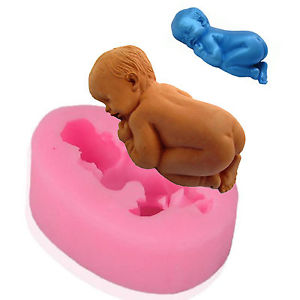 Fondant Sleeping Baby Silicone Mold