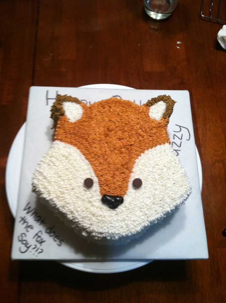 Fox Birthday Cake Ideas Fox Birthday Cake Ideas