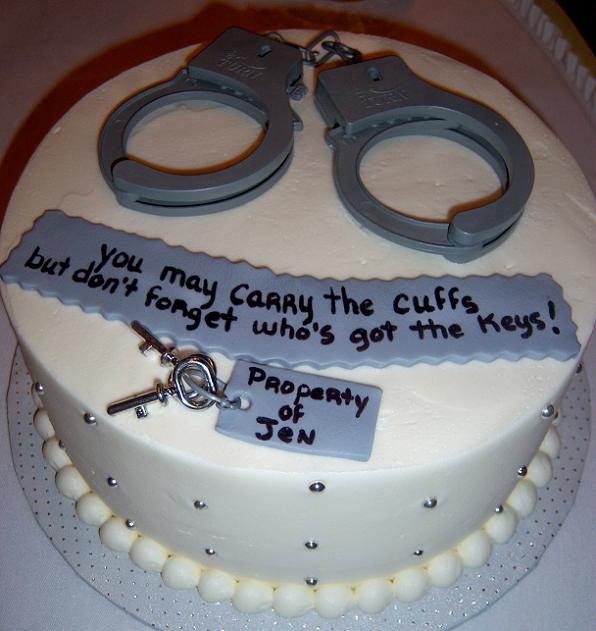 Funny Grooms Wedding Cake