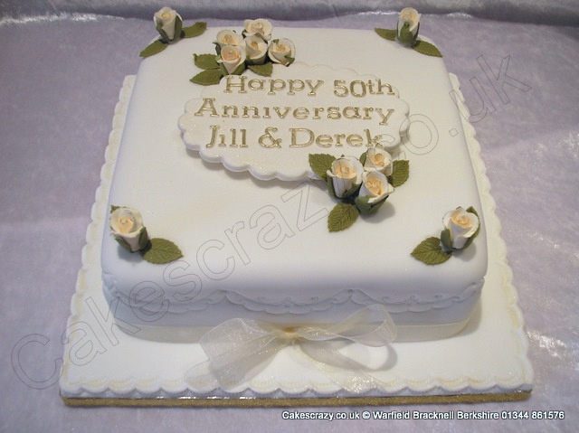Golden Wedding Anniversary Cake Golden Wedding Anniversary Cake