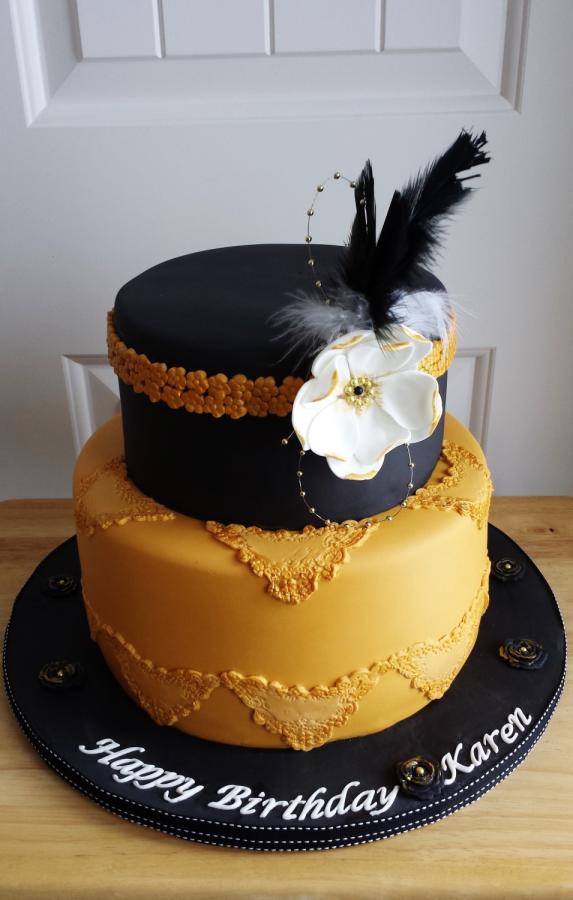 Great Gatsby Birthday Cake Great Gatsby Birthday Cake