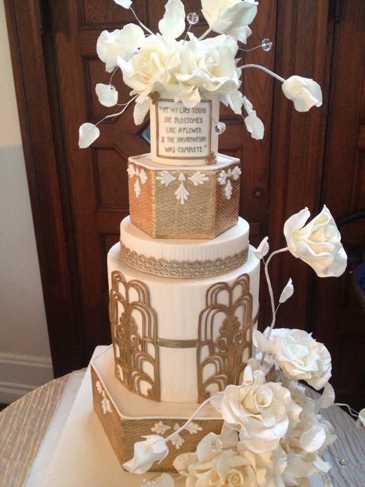 Great Gatsby Wedding Cake Great Gatsby Wedding Cake