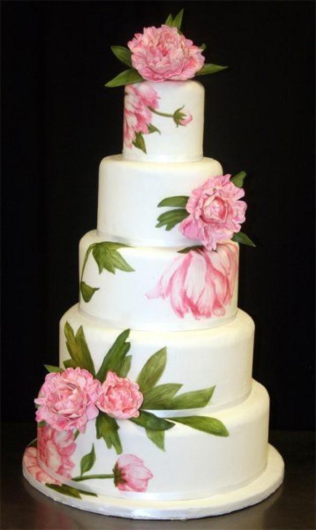 Hand Painted Wedding Cake Hand Painted Wedding Cake