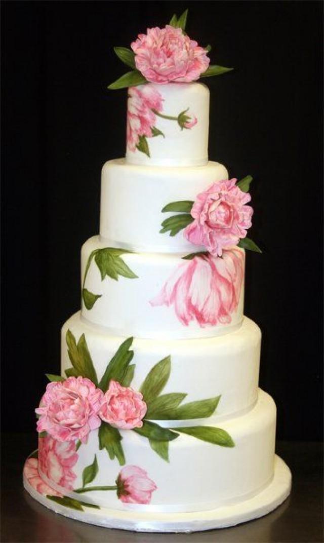 Hand Painted Wedding Cake