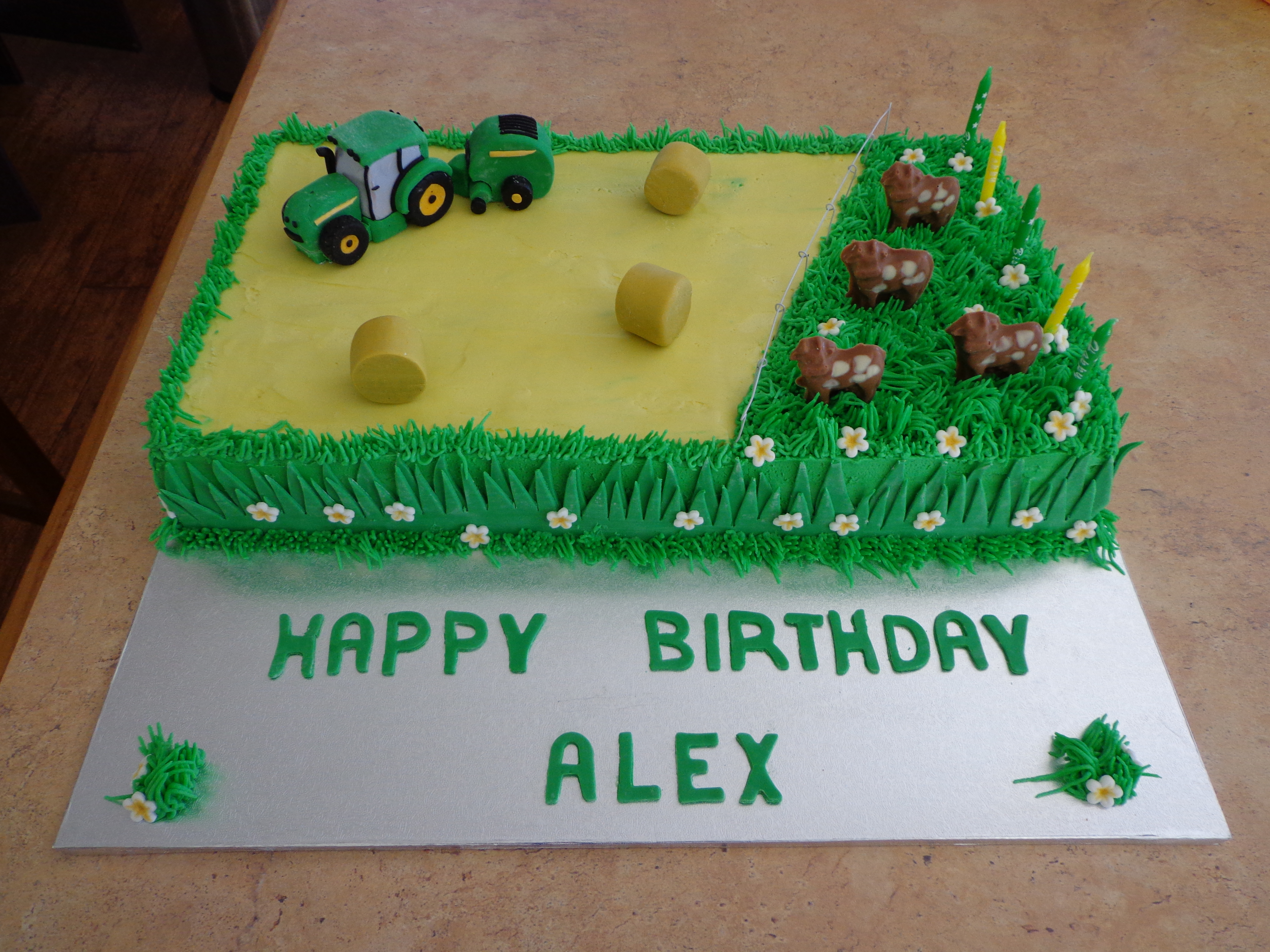 John Deere Tractor Cake