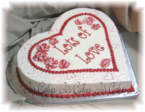 Kids Valentine Heart Shaped Cake