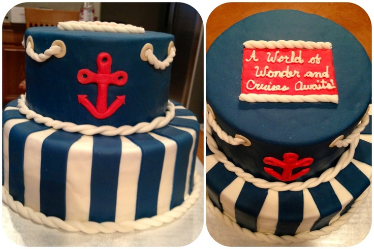 Nautical Retirement Cake