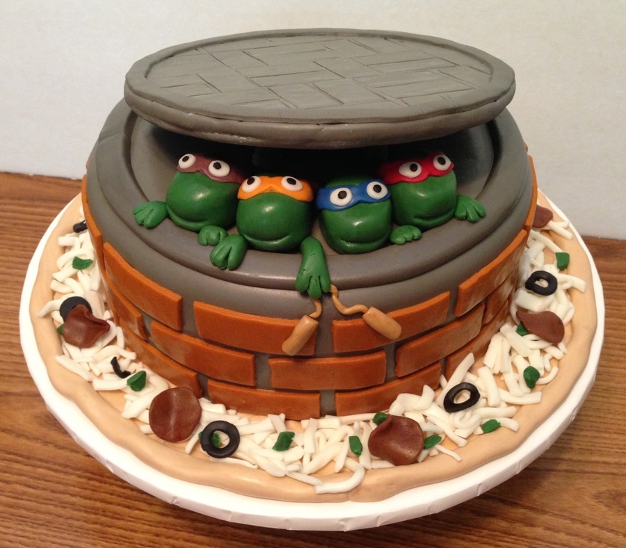 Ninja Turtles Fondant Cake Ninja Turtles Fondant Cake