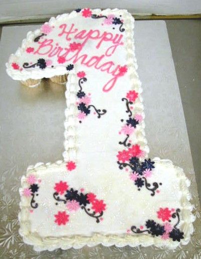 Number One Shaped Cupcake Cake Number One Shaped Cupcake Cake