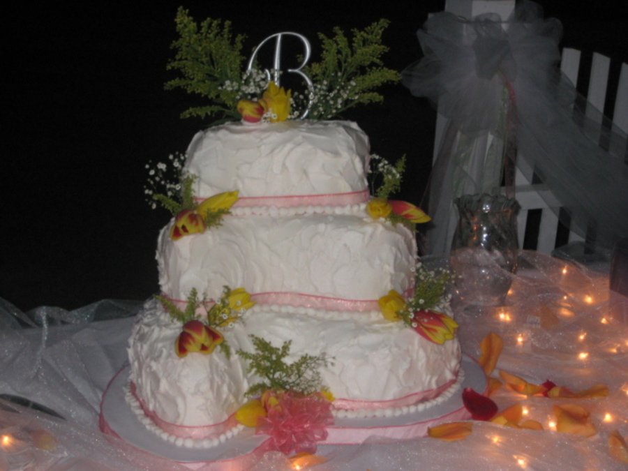 Paisley Shaped Wedding Cake Paisley Shaped Wedding Cake