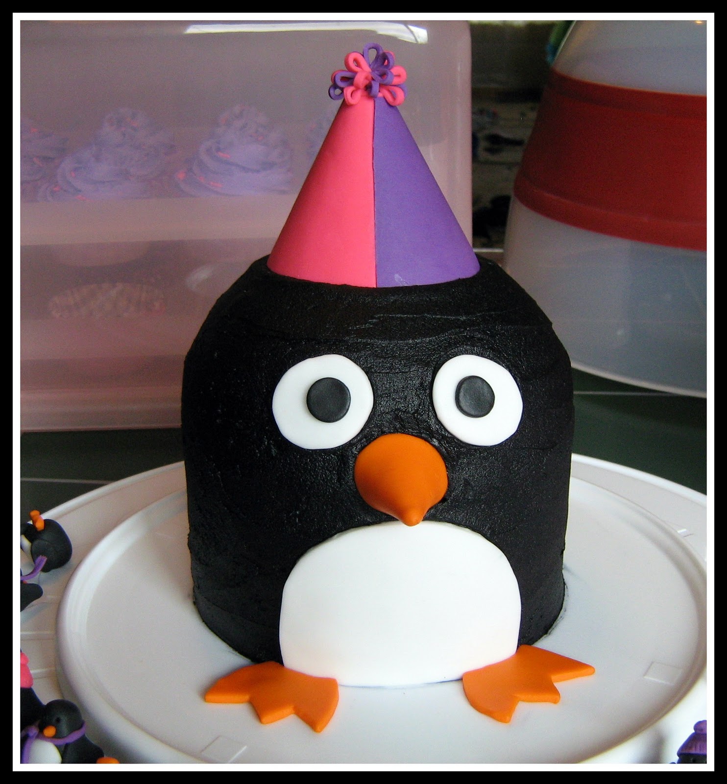 Penguin Birthday Cake