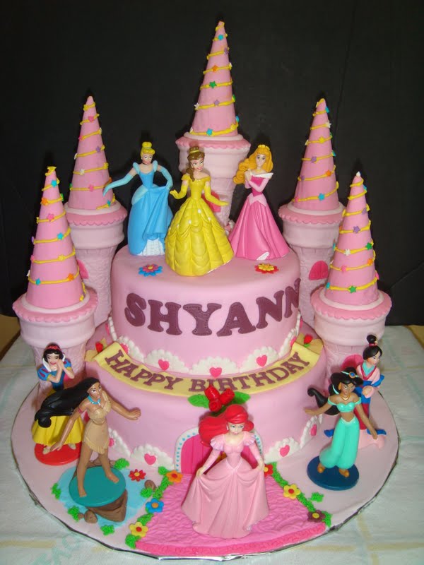 Princess Castle Fondant Cake
