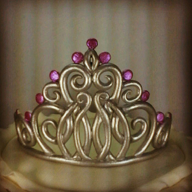 Princess Crown Fondant Cake Princess Crown Fondant Cake