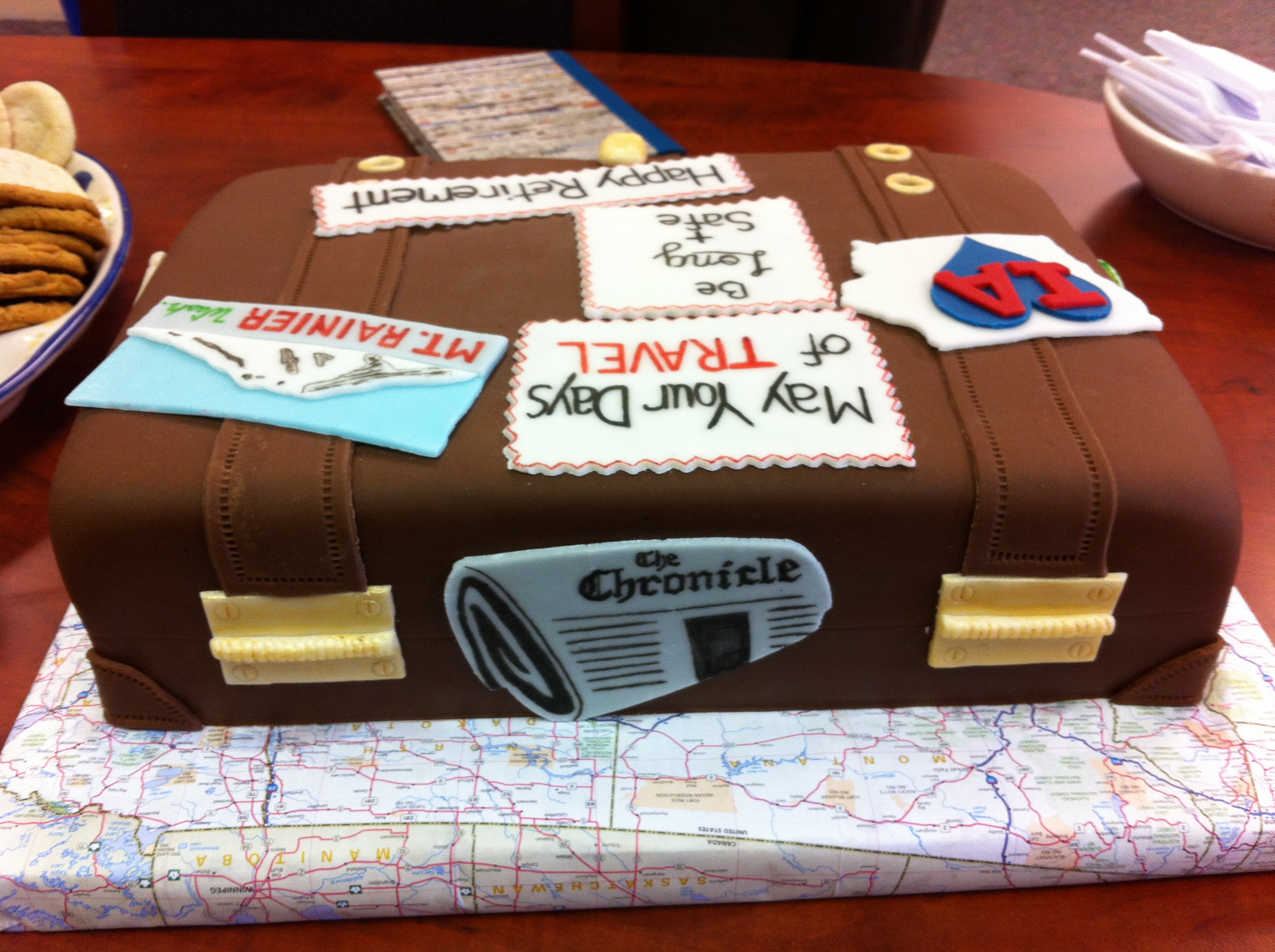 Retirement Luggage Cake