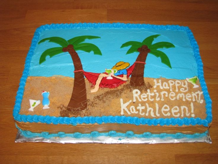 Retirement Sheet Cake Ideas