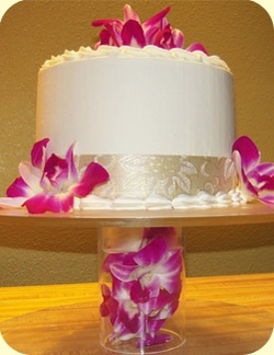 Single Layer Wedding Cake