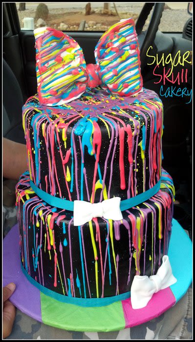 10 Photos of Splatter Paint Themed Cakes 10 Photos of Splatter Paint Themed Cakes