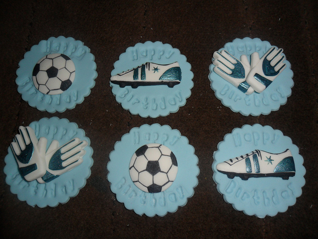 Sports Fondant Cupcake Toppers