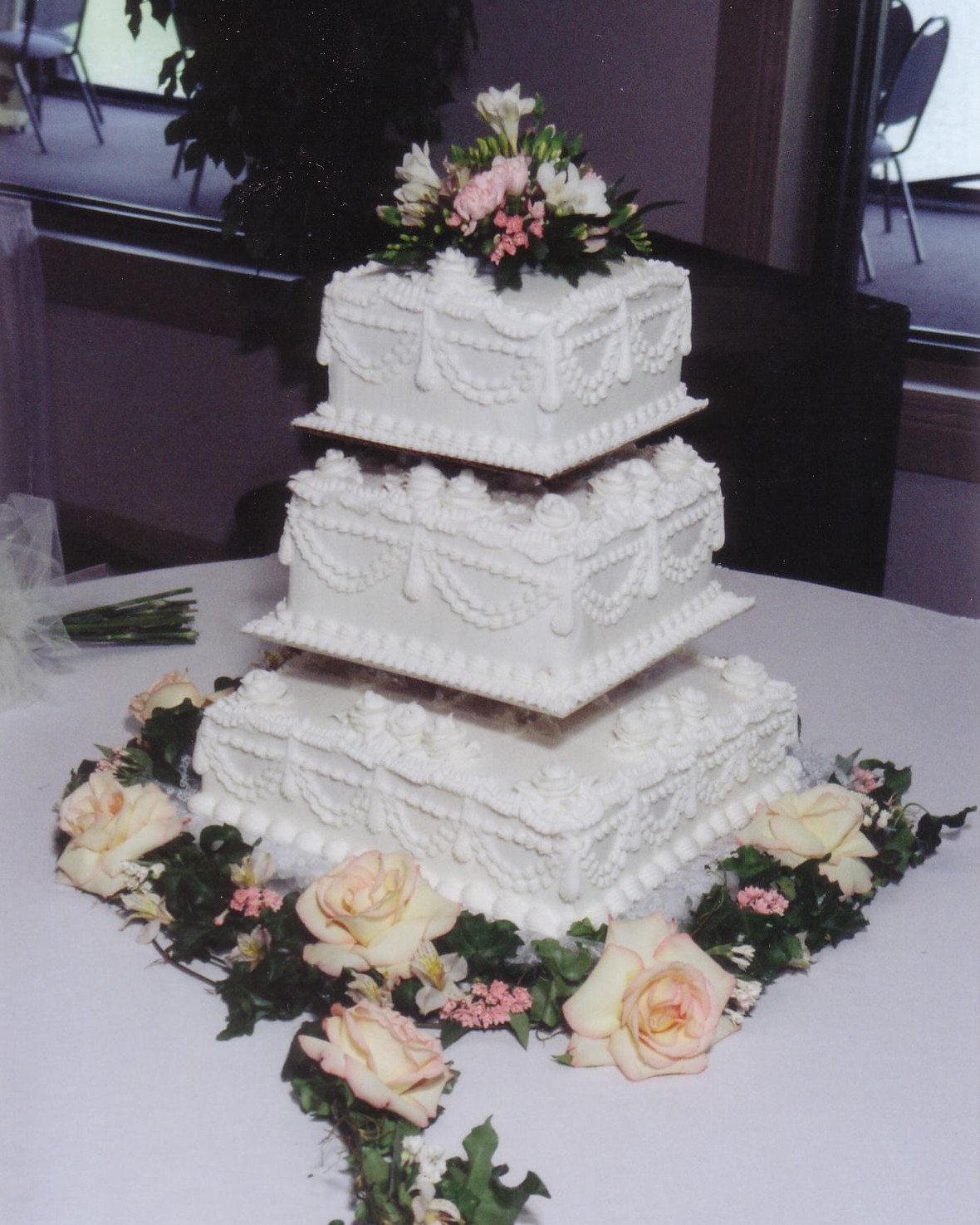 Square Wedding Cake Square Wedding Cake