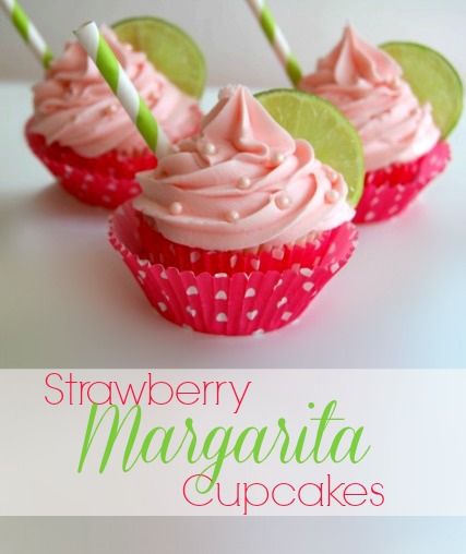 Strawberry Margarita Cupcakes