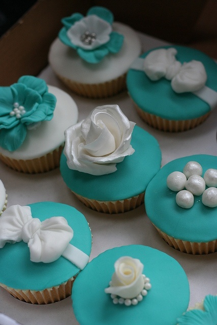 Tiffany Style Cupcakes