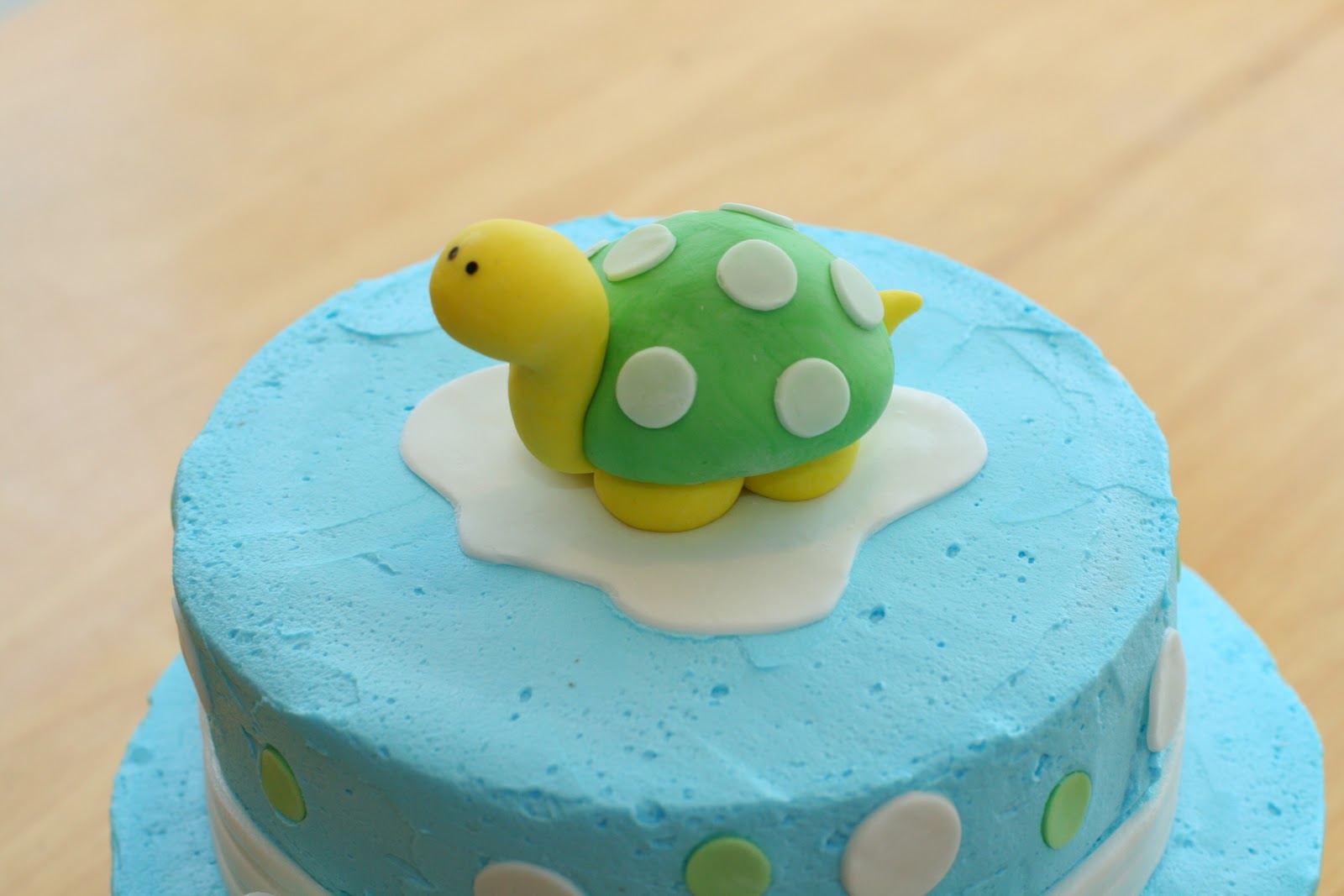 Turtle Baby Shower Cake