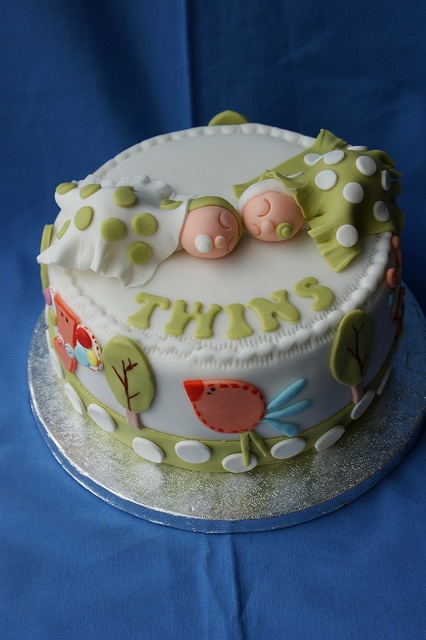 Twin Baby Shower Cake Twin Baby Shower Cake