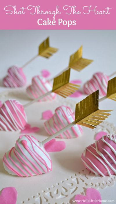 Valentine's Day Heart Cake Pops Valentine's Day Heart Cake Pops