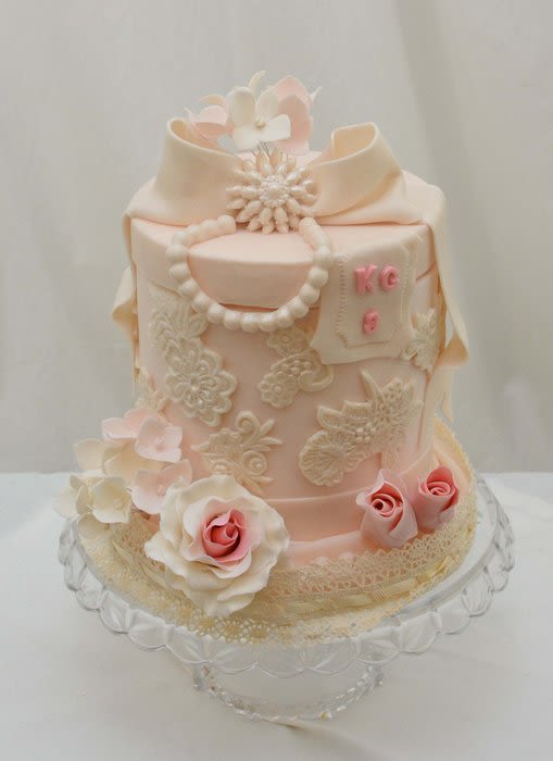 Vintage Hat Box Cake Vintage Hat Box Cake