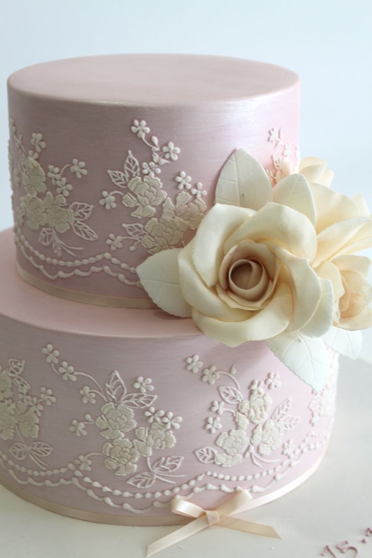 Vintage Lace Wedding Cake Ideas