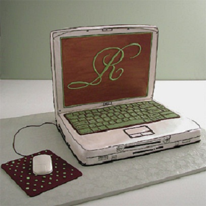 Wedding Grooms Cake Computer