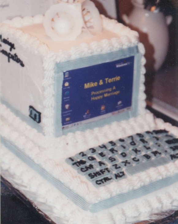 Wedding Grooms Cake Computer
