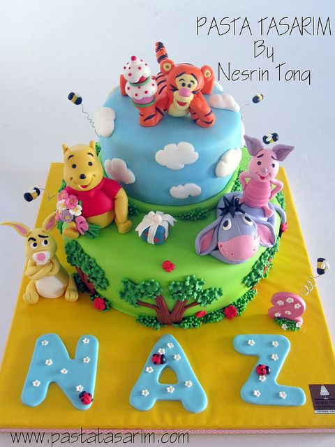 Winnie the Pooh 1st Birthday Cake Winnie the Pooh 1st Birthday Cake