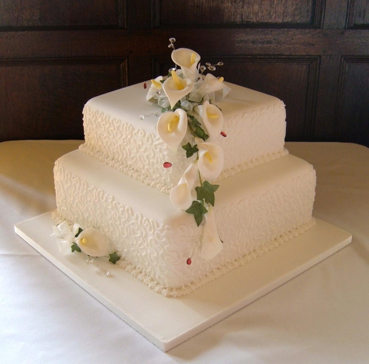 2 Tier Square Wedding Cake Ideas 2 Tier Square Wedding Cake Ideas