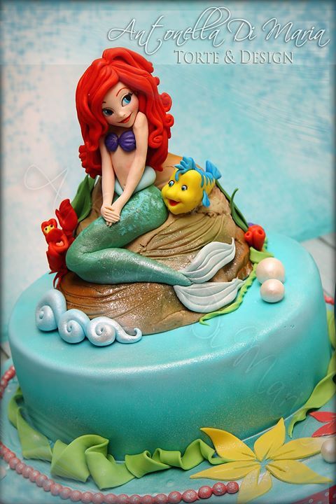 Ariel Little Mermaid Birthday Cake