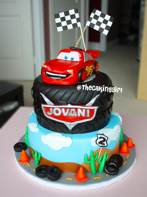 Cars Lightning McQueen Birthday Cake