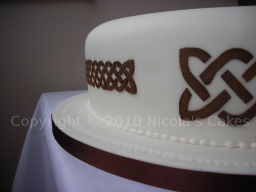 Celtic Design Wedding Cake Celtic Design Wedding Cake