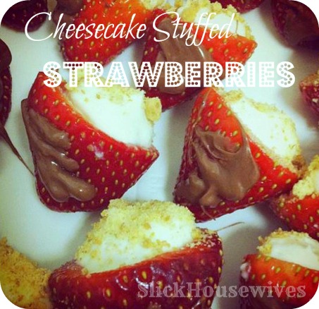 Cheesecake Stuffed Strawberries