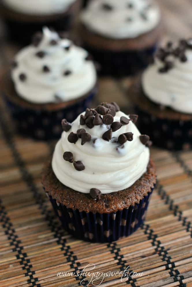 Chocolate Chip Cheesecake Cupcakes Recipe