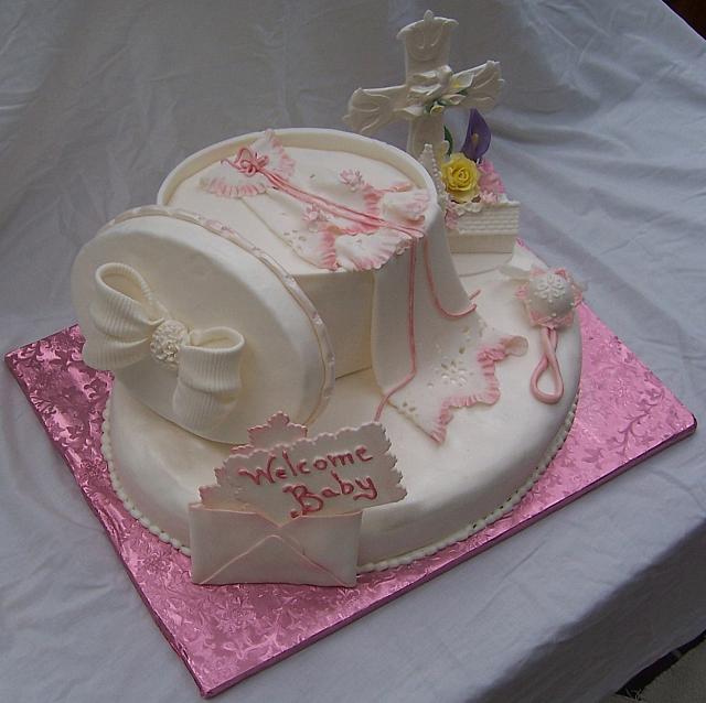 Christian Girl Baby Shower Cakes