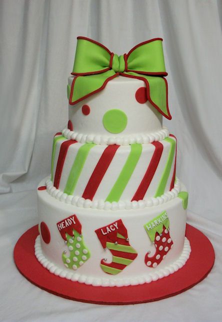Christmas Baby Shower Cake